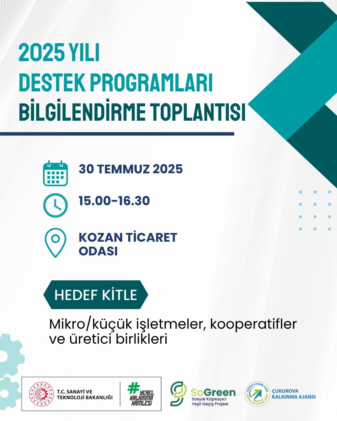 2025 YILI DESTEK PROGRAMLARI BİLGİLENDİRME TOPLANTISI
