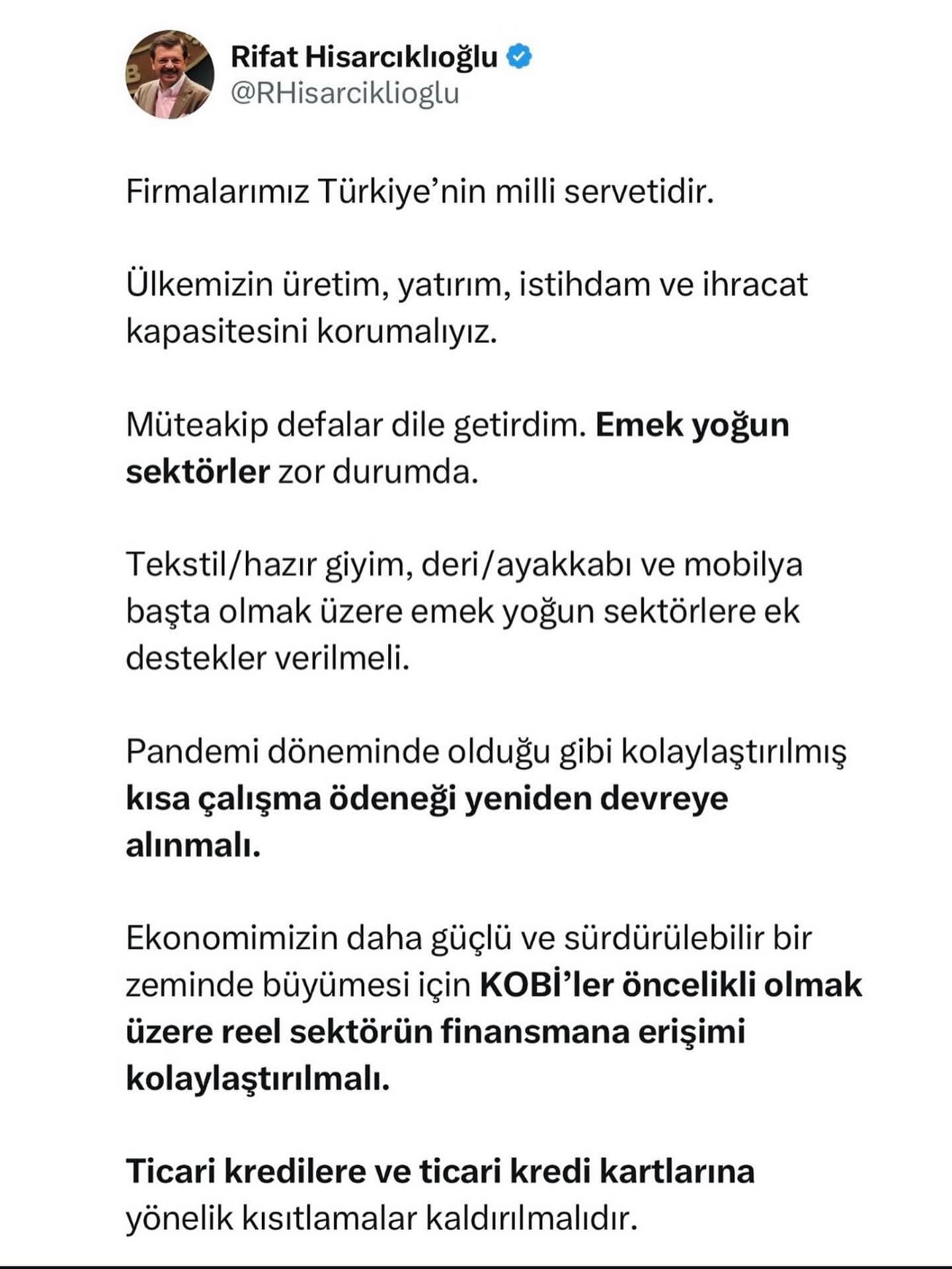 FİRMALARIMIZ TÜRKİYE’NİN MİLLİ SERVETİDİR