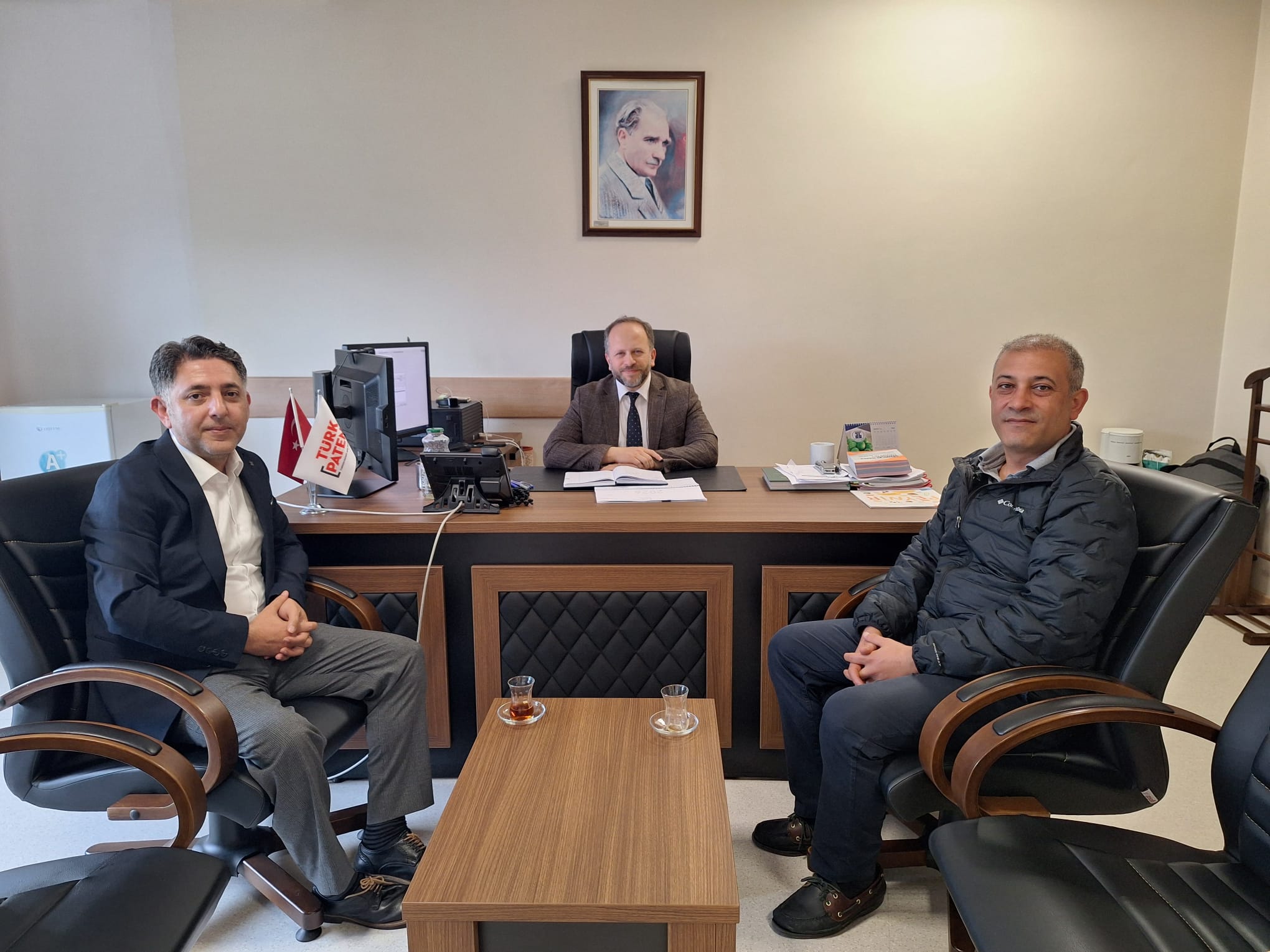 Türk Patent ve Marka Kurumu Coğrafi İşaretler Daire Başkanı Sayın Hakan Kızıltepe’yi, TKDK Uzmanı hemşerimiz Ali Ateş ile birlikte ziyaret ettik.